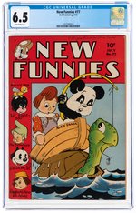 "NEW FUNNIES" #77 JULY 1943 CGC 6.5 FINE+.