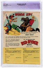 "RED RYDER COMICS" #80 MARCH 1950 CGC RESTORED 6.5 SLIGHT (C-1) FINE+.