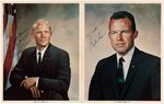 NASA ASTRONAUTS SIGNED PHOTO LOT WITH NASA ENVELOPE.