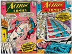 "ACTION COMICS" MID-1960s LOT OF 20 ISSUES.