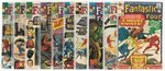 "FANTASTIC FOUR" MID-1960s LOT OF 12 COMICS.