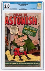 "TALES TO ASTONISH" #38 DECEMBER 1962 CGC 3.0 GOOD/VG.