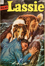 LASSIE V2 #13-24 DELL FILE 1953-1955 BOUND VOLUME.