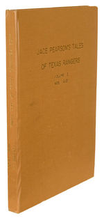 JACE PEARSON'S TALES OF TEXAS RANGERS V2 #14-20 DELL FILE 1957-1958 BOUND VOLUME.