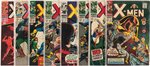 "X-MEN" 1960s LOT OF TEN COMICS.