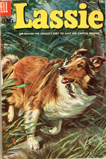 LASSIE V3 #25-36 DELL FILE 1955-1957 BOUND VOLUME.