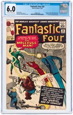 "FANTASTIC FOUR" #20 NOVEMBER 1963 CGC 6.0 FINE (FIRST MOLECULE MAN).