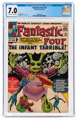 "FANTASTIC FOUR" #24 MARCH 1964 CGC 7.0 FINE/VF.