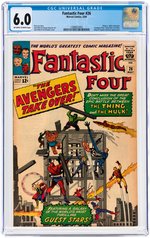 "FANTASTIC FOUR" #26 MAY 1964 CGC 6.0 FINE.