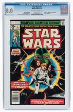 "STAR WARS" #1 JULY 1977 CGC 8.0 VF.