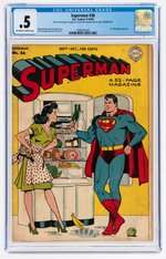 "SUPERMAN" #36 SEPTEMBER-OCTOBER CGC .5 POOR.