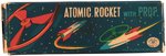 "ATOMIC ROCKET WITH PROP" BOXED FRICTION TOY.