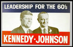 JFK SCARCE HORIZONTAL FORMAT JUGATE CARDBOARD POSTER.