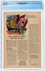 "AMAZING SPIDER-MAN" #14 JULY 1964 CGC 8.0 VF (FIRST GREEN GOBLIN).
