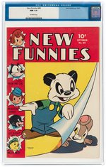 "NEW FUNNIES" #80 OCTOBER 1943 CGC 9.4 NM.