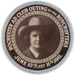 ELBERT HUBBARD PICTURED ON PAPERWEIGHT ISSUED FOR ROCHESTER AD CLUB OUTING TO ROYCROFTERS 1911.