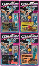 "G.I. JOE STAR BRIGADE FIGHTERS" FIGURE SET OF SIX CARDED ACTION FIGURES.