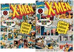 "X-MEN" COLLECTORS WATCH BOXED PAIR BY CHARACTER TIME.