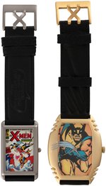 "X-MEN" COLLECTORS WATCH BOXED PAIR BY CHARACTER TIME.