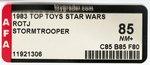 TOP TOYS "STAR WARS: EL REGRESO DEL JEDI - STORMTROOPER" AFA 85 NM+.