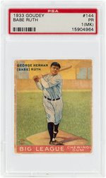 1933 GOUDY BABE RUTH #144 PSA 1 PR (MK).