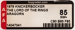 KNICKERBOCKER "LORD OF THE RINGS - ARAGORN" AFA 85 NM+.