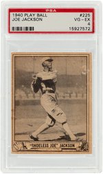 1940 PLAY BALL "SHOELESS" JOE JACKSON #225 PSA VG-EX 4.