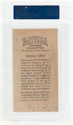 1913 T200 FATIMA CLEVELAND NAPS TEAM CARD PSA GOOD 2.