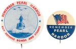 WWII REMEMBER PEARL HARBOR SCARCE AND RARE BUTTONS PLUS RPH PANTIES FROM LOUISIANA.