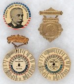 ADMIRAL DEWEY AD BUTTON AND 3 SOUVENIRS FROM HIS NYC WELCOME 9/28/1899.