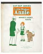 "LITTLE ORPHAN ANNIE/ANNIE'S LUCKY KNIFE CUT-OUT SERIES" TABLET.