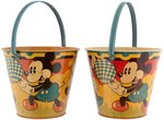 MICKEY & MINNIE MOUSE & NEPHEWS HAPPYNAK SAND PAIL VARIETY PAIR.