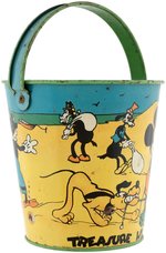 MICKEY MOUSE & FRIENDS "TREASURE ISLAND" SAND PAIL.