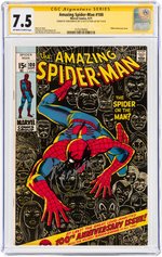 "AMAZING SPIDER-MAN" #100 SEPTEMBER 1971 CGC 7.5 VF- JOHN ROMITA & STAN LEE SIGNATURE SERIES.