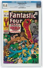 "FANTASTIC FOUR" #100 JULY 1970 CGC 9.4 NM.