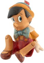 "WALT DISNEY'S PINOCCHIO" LARGE CARVED WOODEN FIGURE.