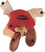 "WALT DISNEY'S PINOCCHIO" LARGE CARVED WOODEN FIGURE.