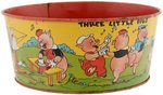 "THREE LITTLE PIGS" WASH TUB.