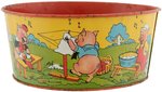 "THREE LITTLE PIGS" WASH TUB.