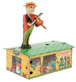 “JAZZBO JIM SONG AND DANCE MAN” LINEMAR WINDUP TOY.