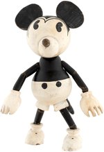 MICKEY MOUSE RARE LARGE ITALIAN JOINTED WOOD FIGURE.