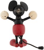 "MICKEY MOUSE" WOOD JOINTED FIGURE WITH LOLLIPOP HANDS (COLOR VARIETY).