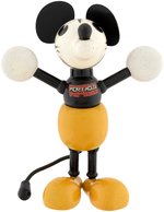 "MICKEY MOUSE" WOOD JOINTED FIGURE WITH LOLLIPOP HANDS (SCARCE YELLOW COLOR VARIETY).