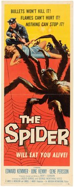 "THE SPIDER" INSERT MOVIE POSTER.