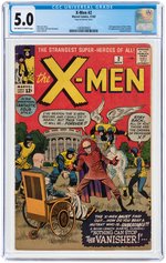 "X-MEN" #2 NOVEMBER 1963 CGC 5.0 VG/FINE.