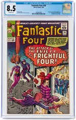 "FANTASTIC FOUR" #36 MARCH 1965 CGC 8.5 VF+ (FIRST FRIGHTFUL FOUR & MEDUSA).