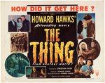 "THE THING FROM ANOTHER WORLD" HALF SHEET MOVIE POSTER.