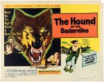 "THE HOUND OF THE BASKERVILLES" HALF-SHEET MOVIE POSTER.