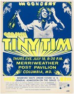 TINY TIM 1967 CONCERT POSTER BY DAIL BEEGHLY.