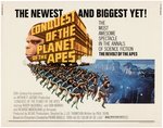 "PLANET OF THE APES" FILM SERIES HALF-SHEET MOVIE POSTER LOT.